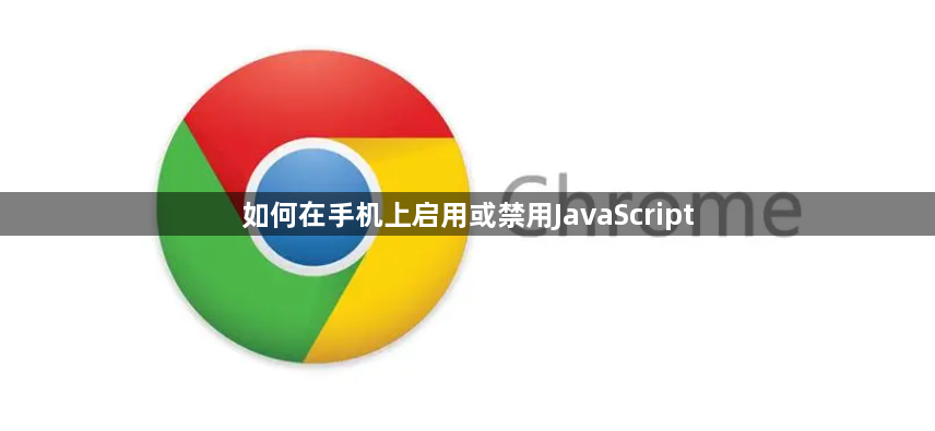 如何在手机上启用或禁用JavaScript1