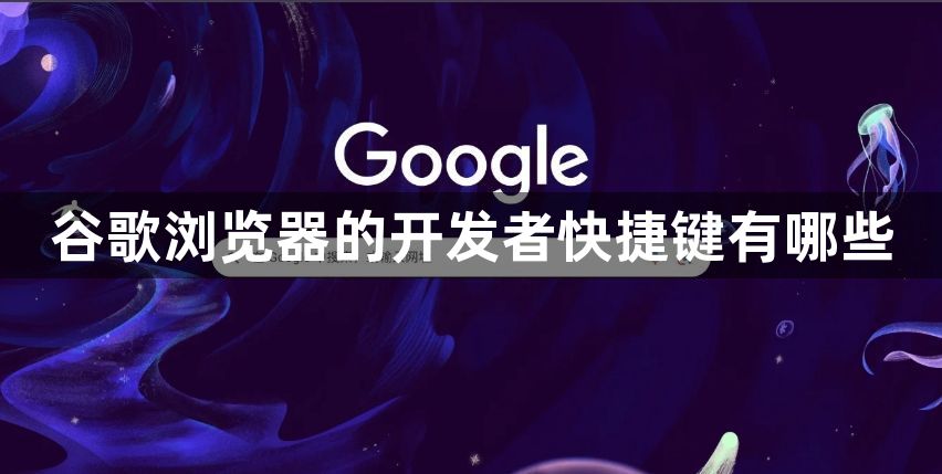 谷歌浏览器的开发者快捷键有哪些1
