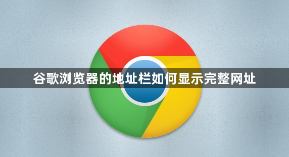 谷歌浏览器的地址栏如何显示完整网址1