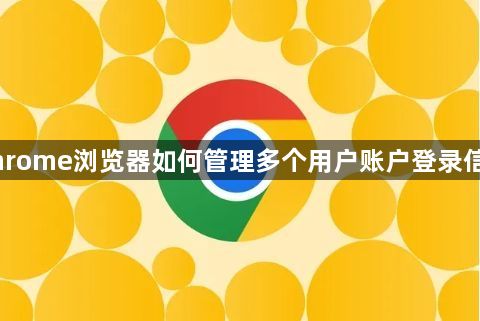Chrome浏览器如何管理多个用户账户登录信息1
