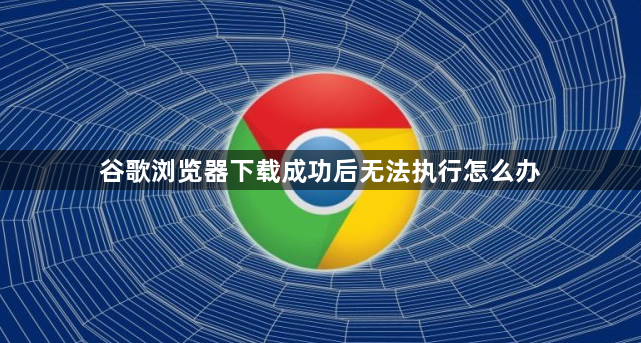 谷歌浏览器下载成功后无法执行怎么办1