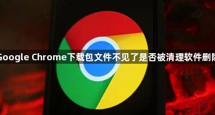 Google Chrome下载包文件不见了是否被清理软件删除1