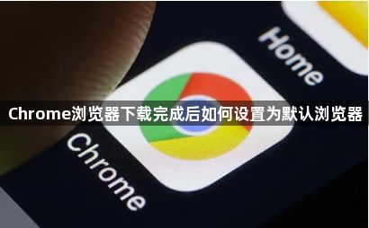 Chrome浏览器下载完成后如何设置为默认浏览器1