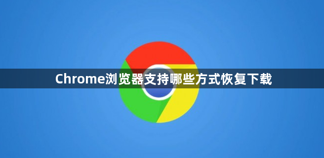 Chrome浏览器支持哪些方式恢复下载1