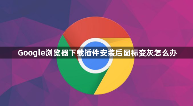 Google浏览器下载插件安装后图标变灰怎么办1