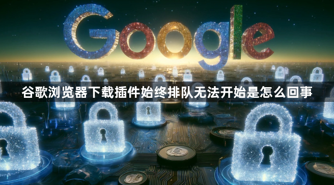 谷歌浏览器下载插件始终排队无法开始是怎么回事1