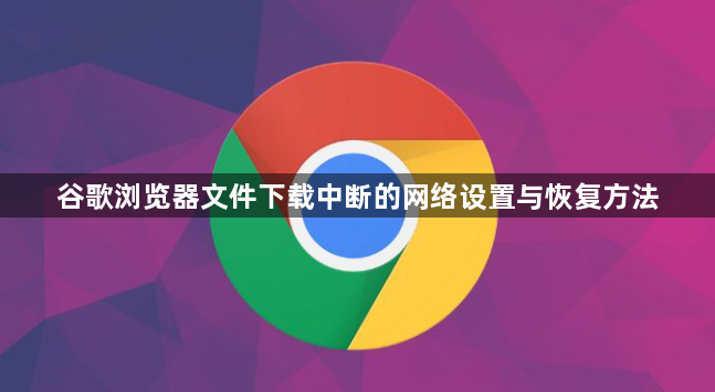 谷歌浏览器文件下载中断的网络设置与恢复方法1