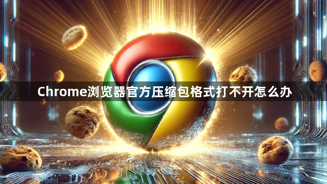 Chrome浏览器官方压缩包格式打不开怎么办1