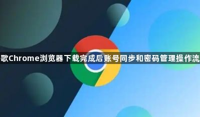 谷歌Chrome浏览器下载完成后账号同步和密码管理操作流程1