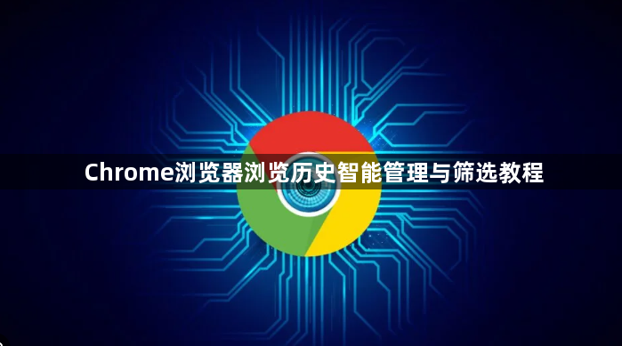 Chrome浏览器浏览历史智能管理与筛选教程1