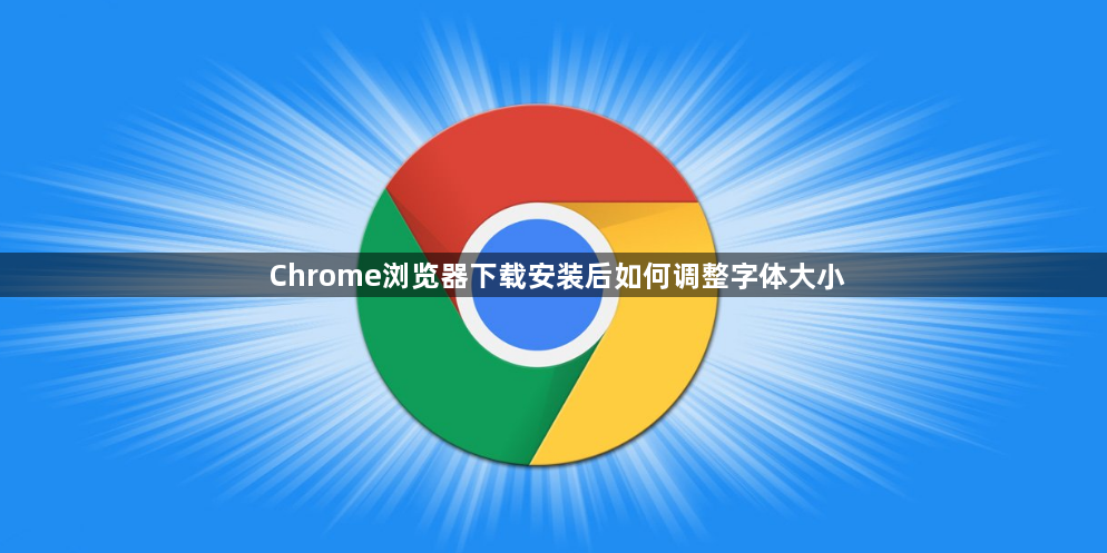 Chrome浏览器下载安装后如何调整字体大小1