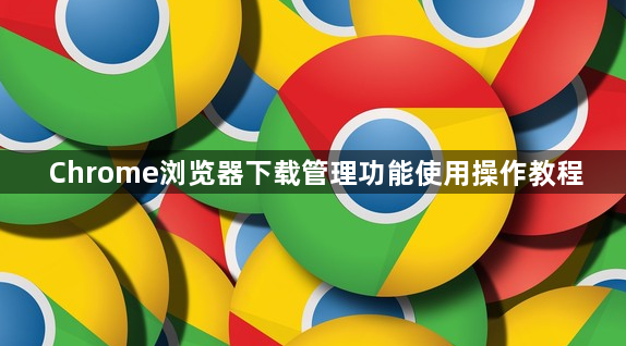 Chrome浏览器下载管理功能使用操作教程1