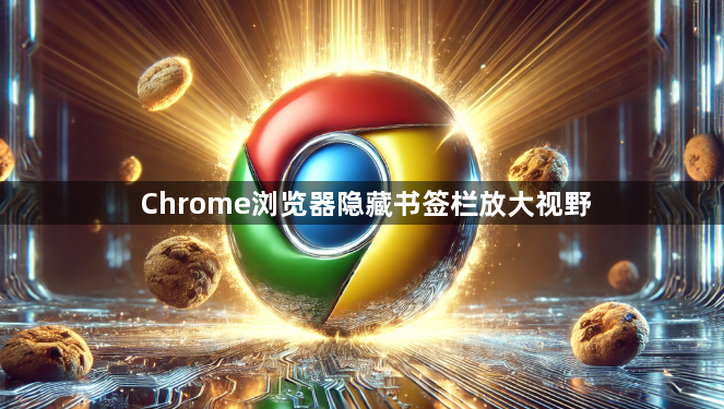 Chrome浏览器隐藏书签栏放大视野1