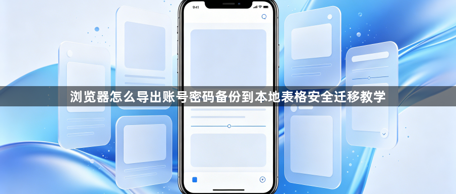 浏览器怎么导出账号密码备份到本地表格安全迁移教学1