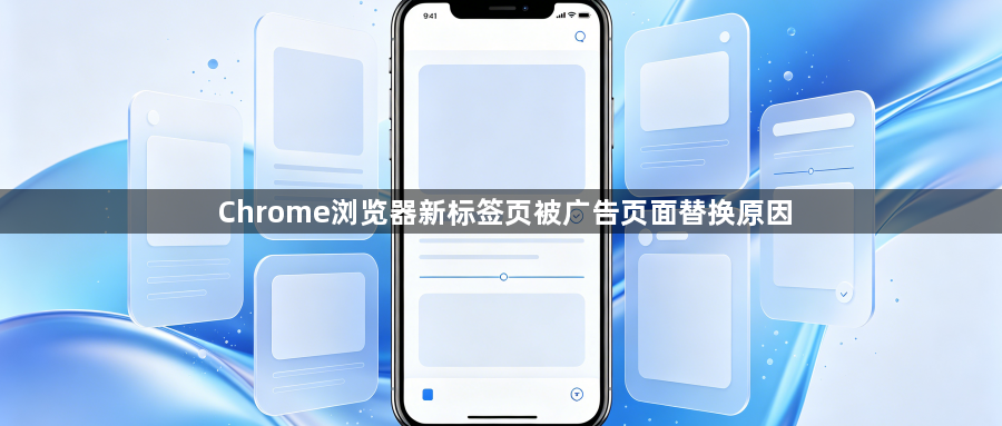 Chrome浏览器新标签页被广告页面替换原因1