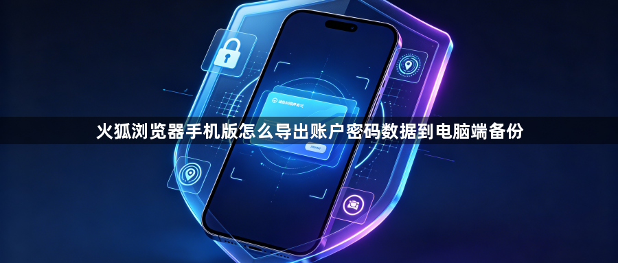 火狐浏览器手机版怎么导出账户密码数据到电脑端备份1