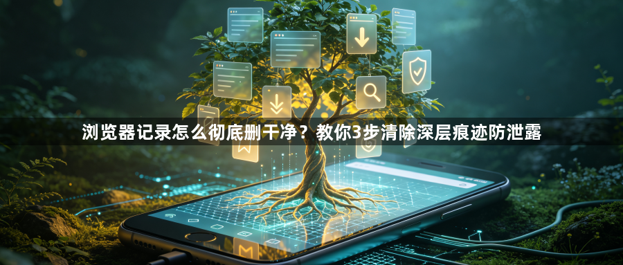 浏览器记录怎么彻底删干净？教你3步清除深层痕迹防泄露1