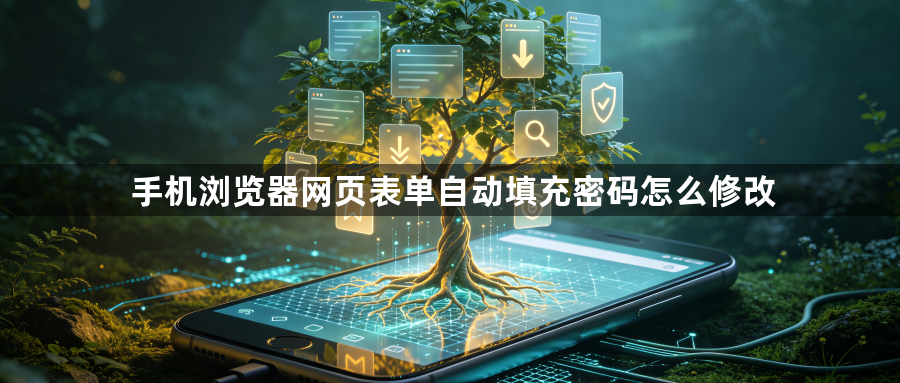 手机浏览器网页表单自动填充密码怎么修改1