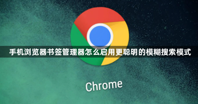 手机浏览器书签管理器怎么启用更聪明的模糊搜索模式1