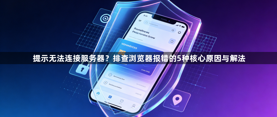 提示无法连接服务器？排查浏览器报错的5种核心原因与解法1