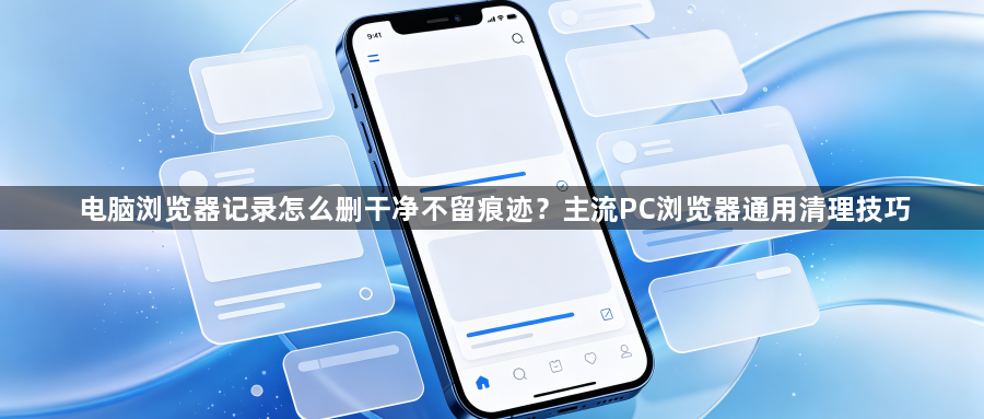 电脑浏览器记录怎么删干净不留痕迹？主流PC浏览器通用清理技巧1