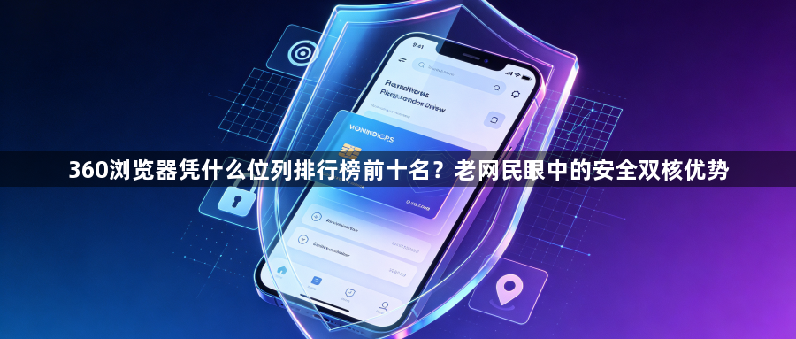360浏览器凭什么位列排行榜前十名?老网民眼中的安全双核优势1
