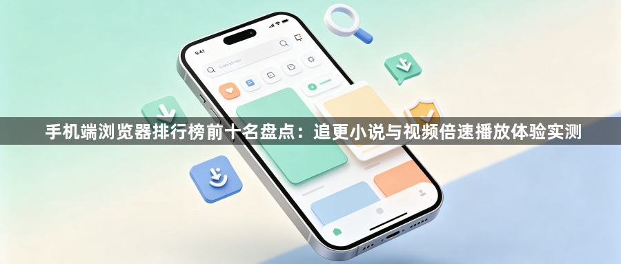 手机端浏览器排行榜前十名盘点：追更小说与视频倍速播放体验实测1