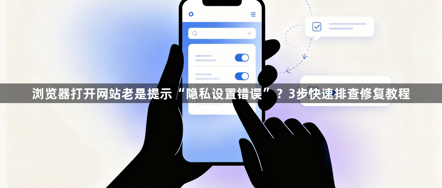 浏览器打开网站老是提示“隐私设置错误”？3步快速排查修复教程1