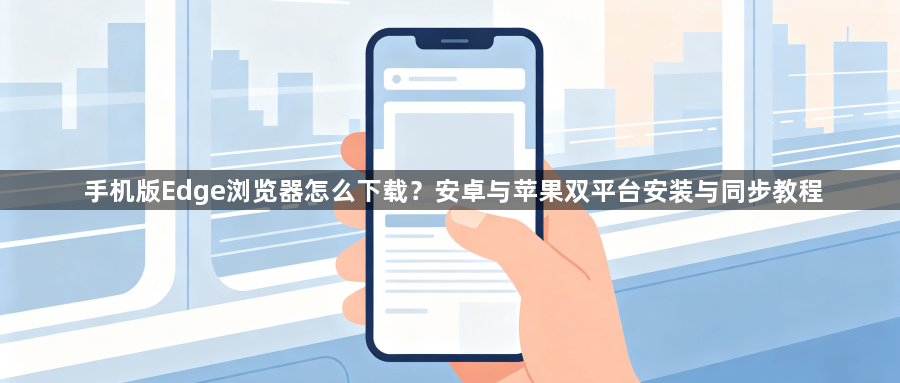 手机版Edge浏览器怎么下载？安卓与苹果双平台安装与同步教程1