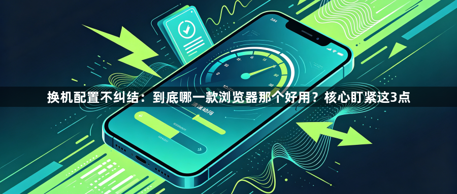 换机配置不纠结:到底哪一款浏览器那个好用?核心盯紧这3点1