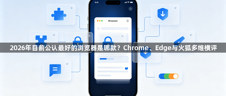 2026年目前公认最好的浏览器是哪款?Chrome、Edge与火狐多维横评1