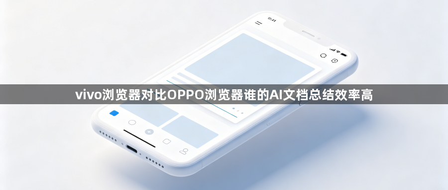 vivo浏览器对比OPPO浏览器谁的AI文档总结效率高1